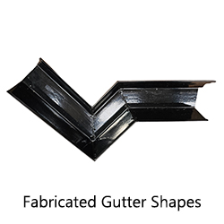 Fabricated gutter Shapes